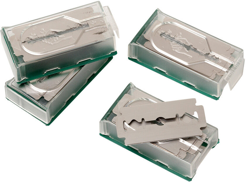 LOT DE 4X10 LAMES à SCARIFIER INOX 4.3X2 CM